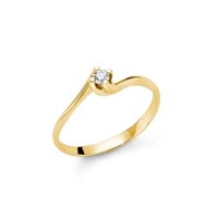 Ring Miluna Woman in Yellow Gold Diamante LID5180G-010